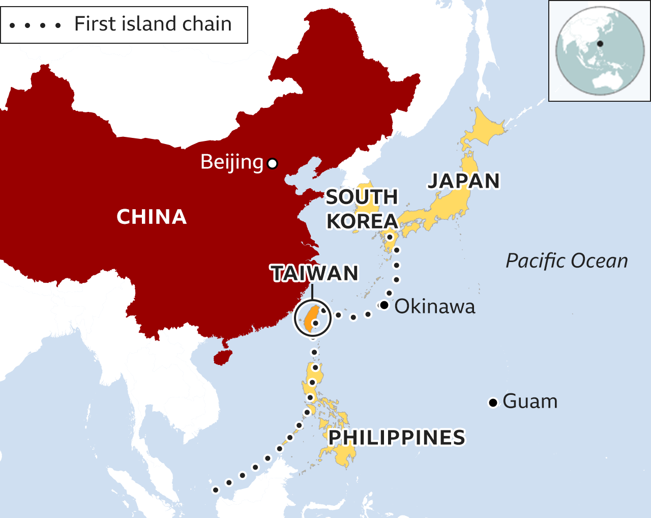 how far is taiwan from china