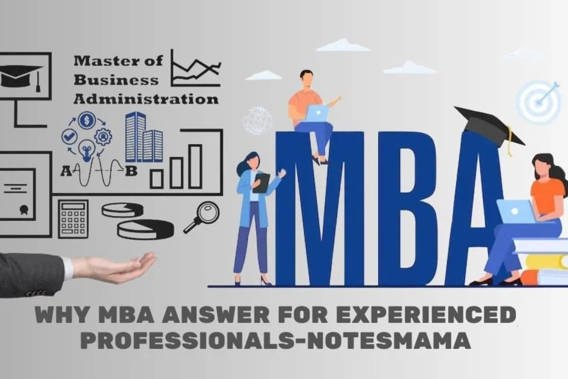 Why MBA Answer for Experienced Professionals Notesmama